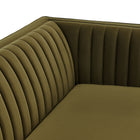 Modway Devote 93 Inch Performance Velvet Channel Tufted Sofa