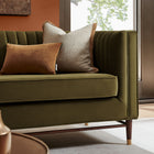 Modway Devote 93 Inch Performance Velvet Channel Tufted Sofa