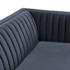 Modway Devote 93 Inch Performance Velvet Channel Tufted Sofa