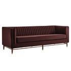 Modway Devote 93 Inch Performance Velvet Channel Tufted Sofa