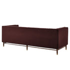 Modway Devote 93 Inch Performance Velvet Channel Tufted Sofa