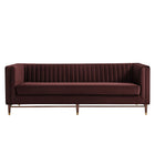 Modway Devote 93 Inch Performance Velvet Channel Tufted Sofa