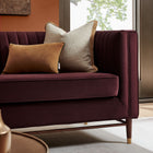 Modway Devote 93 Inch Performance Velvet Channel Tufted Sofa
