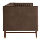 Modway Devote 93 Inch Vegan Leather Channel Tufted Sofa