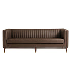 Modway Devote 93 Inch Vegan Leather Channel Tufted Sofa