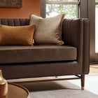 Modway Devote 93 Inch Vegan Leather Channel Tufted Sofa