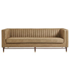 Modway Devote 93 Inch Vegan Leather Channel Tufted Sofa