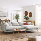 Modway Zoya Right-Facing Down Filled Overstuffed Sectional Sofa