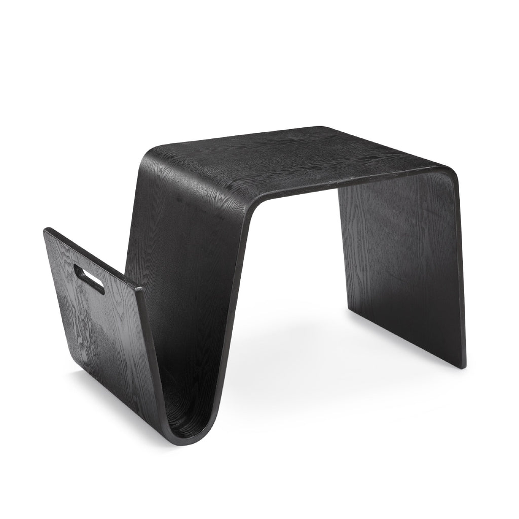 Manhattan Comfort Brookside Mid-Century Modern End Table in Black