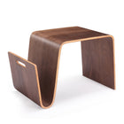 Manhattan Comfort Brookside Mid-Century Modern End Table in Walnut