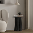 Manhattan Comfort Layla Scandinavian Modern End Table in Black