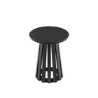 Manhattan Comfort Layla Scandinavian Modern End Table in Black
