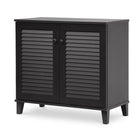 Baxton Studio Coolidge Espresso Shoe-Storage Cabinet