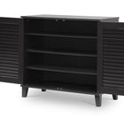 Baxton Studio Coolidge Espresso Shoe-Storage Cabinet