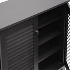 Baxton Studio Coolidge Espresso Shoe-Storage Cabinet