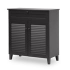 Baxton Studio Calvin Espresso Shoe-Storage Cabinet