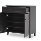 Baxton Studio Calvin Espresso Shoe-Storage Cabinet
