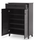 Baxton Studio Harding Espresso Shoe-Storage Cabinet