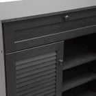 Baxton Studio Harding Espresso Shoe-Storage Cabinet