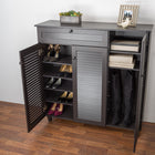 Baxton Studio Pocillo Wood Shoe Storage Cabinet