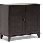 Baxton Studio Glidden Dark Brown Wood Modern Shoe Cabinet (Short)