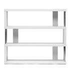 Baxton Studio Barnes White Three-Shelf Modern Bookcase 