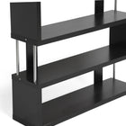 Baxton Studio Barnes Dark Brown Three-Shelf Modern Bookcase