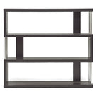 Baxton Studio Barnes Dark Brown Three-Shelf Modern Bookcase 