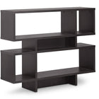 Baxton Studio Cassidy 4-Level Dark Brown Modern Bookshelf