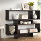 Baxton Studio Cassidy 4-Level Dark Brown Modern Bookshelf