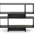 Baxton Studio Cassidy 4-Level Dark Brown Modern Bookshelf
