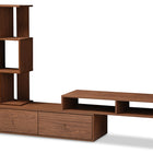 Baxton Studio Haversham Mid-century Retro Modern TV Stand Entertainment Center and Display Unit