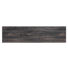 Manhattan Comfort Myrtle Modern Farmhouse 2-Piece Electric Fireplace in Black and Antique Brown