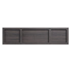 Manhattan Comfort Franklin Modern Farmhouse 2-Piece Electric Fireplace in Black and Brown