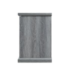 Manhattan Comfort Franklin Modern Farmhouse 2-Piece Electric Fireplace in Black and Gray