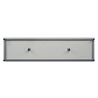 Manhattan Comfort Brighton Modern 2-Piece Electric Fireplace in Black and Beige
