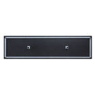 Manhattan Comfort Brighton Modern 2-Piece Electric Fireplace in Black and Onyx