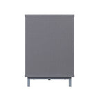 Manhattan Comfort Brighton Modern 2-Piece Electric Fireplace in Black and Gray