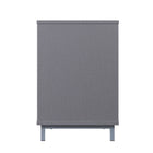 Manhattan Comfort Brighton Modern 2-Piece Electric Fireplace in Black and Gray