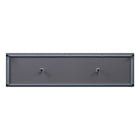 Manhattan Comfort Brighton Modern 2-Piece Electric Fireplace in Black and Gray