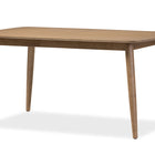 Baxton Studio Edna Mid-Century Modern French "Oak" Light Brown Finishing Wood Dining Table