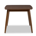 Baxton Studio Flora Mid-Century Modern "Oak" Medium Brown Finishing Wood Dining Table