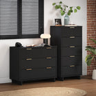 Manhattan Comfort Granville Modern 2-Piece Dresser Set in Black - GRAN012