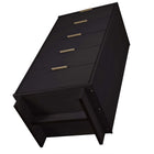 Manhattan Comfort Granville Modern 2-Piece Dresser Set in Black - GRAN012