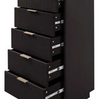 Manhattan Comfort Granville Modern 2-Piece Dresser Set in Black - GRAN012