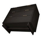 Manhattan Comfort Granville Modern 2-Piece Dresser Set in Black - GRAN012