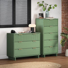 Manhattan Comfort Granville Modern 2-Piece Dresser Set in Sage Green - GRAN013