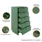 Manhattan Comfort Granville Modern 2-Piece Dresser Set in Sage Green - GRAN013
