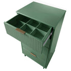 Manhattan Comfort Granville Modern 2-Piece Dresser Set in Sage Green - GRAN013