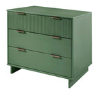 Manhattan Comfort Granville Modern 2-Piece Dresser Set in Sage Green - GRAN013